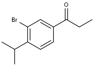 1-[3-Bromo-4-(1-methylethyl)phenyl]-1-propanone Structure