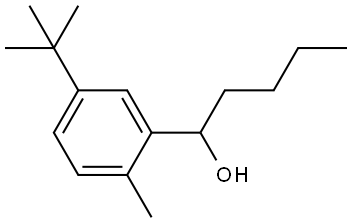 α-Butyl-5-(1,1-dimethylethyl)-2-methylbenzenemethanol Structure