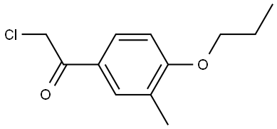 2-Chloro-1-(3-methyl-4-propoxyphenyl)ethanone Structure