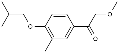 2-Methoxy-1-[3-methyl-4-(2-methylpropoxy)phenyl]ethanone Structure