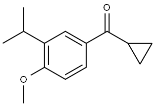 cyclopropyl(3-isopropyl-4-methoxyphenyl)methanone Structure