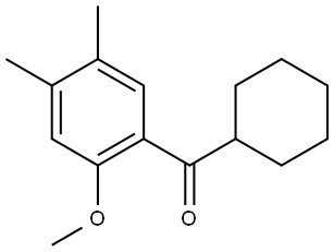 cyclohexyl(2-methoxy-4,5-dimethylphenyl)methanone Structure