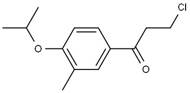 3-Chloro-1-[3-methyl-4-(1-methylethoxy)phenyl]-1-propanone Structure