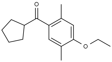 Cyclopentyl(4-ethoxy-2,5-dimethylphenyl)methanone Structure