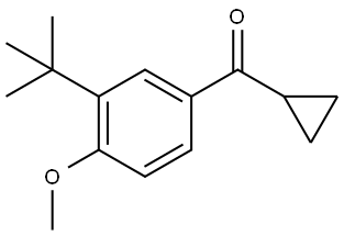 (3-(tert-butyl)-4-methoxyphenyl)(cyclopropyl)methanone 구조식 이미지