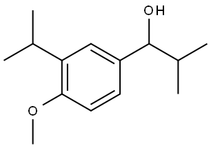 1-(3-isopropyl-4-methoxyphenyl)-2-methylpropan-1-ol Structure