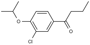 1-(3-chloro-4-isopropoxyphenyl)butan-1-one Structure