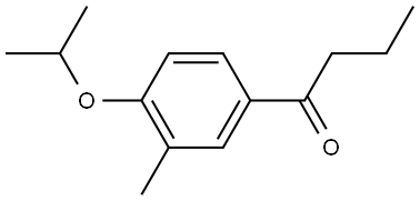 1-[3-Methyl-4-(1-methylethoxy)phenyl]-1-butanone Structure