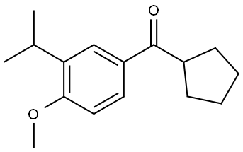 cyclopentyl(3-isopropyl-4-methoxyphenyl)methanone Structure