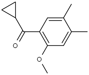 Cyclopropyl(2-methoxy-4,5-dimethylphenyl)methanone Structure