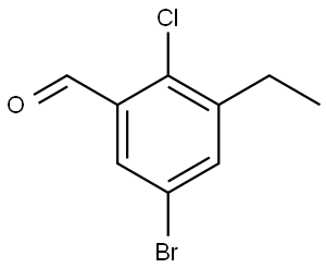 5-Bromo-2-chloro-3-ethylbenzaldehyde Structure