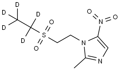 TINIDAZOLE-D5 Structure