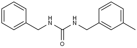 N-[(3-Methylphenyl)methyl]-N′-(phenylmethyl)urea Structure