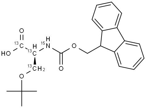 Fmoc-Ser(tBu)-OH-13C3,15N Structure