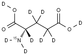 L-Glutamic  acid-15N,d9 Structure