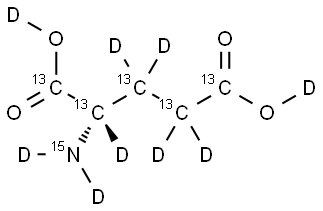 L-Glutamic  acid-13C5,15N,d9 Structure