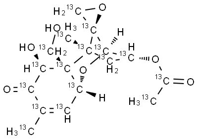 3-Acetyl-DON  13C  labeled Structure