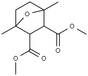 DIMETHYL 1,4-DIMETHYL-7-OXABICYCLO(2.2.1)HEPTANE-2,3-DICARBOXYLATE Structure