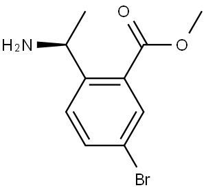 methyl 2-[(1S)-1-aminoethyl]-5-bromobenzoate Structure