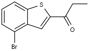 1-(4-Bromobenzo[b]thien-2-yl)-1-propanone Structure