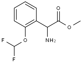 METHYL 2-AMINO-2-[2-(DIFLUOROMETHOXY)PHENYL]ACETATE 구조식 이미지