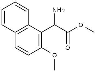 METHYL 2-AMINO-2-(2-METHOXYNAPHTHALEN-1-YL)ACETATE Structure