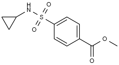 Methyl 4-(N-cyclopropylsulfamoyl)benzoate Structure