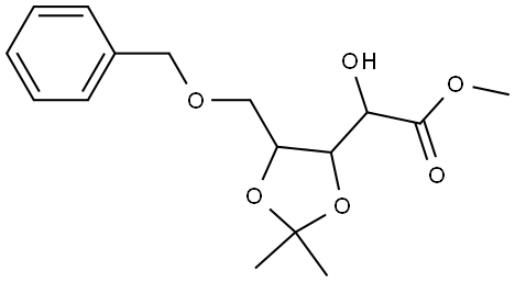 METHYL 5-O-BENZYL-3,4-O-(1-METHYLETHYLIDENE)PENTONATE Structure