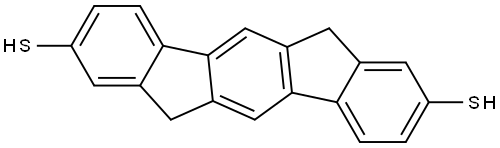 Indeno[1,2-b]fluorene-2,8-dithiol, 6,12-dihydro- Structure