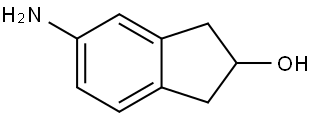 (+)-5-Amino-2,3-dihydro-1H-inden-2-ol Structure