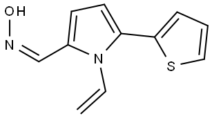 1-Ethenyl-5-(2-thienyl)-1H-pyrrole-2-carboxaldehyde oxime Structure