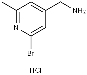 (2-bromo-6-methylpyridin-4-yl)methanamine Structure