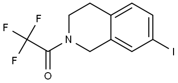 Ethanone, 1-(3,4-dihydro-7-iodo-2(1H)-isoquinolinyl)-2,2,2-trifluoro- Structure