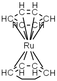 (η(6)-benzene)(η(4)-cyclohexadiene)ruthenium Structure