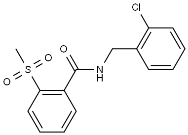 N-[(2-Chlorophenyl)methyl]-2-(methylsulfonyl)benzamide Structure