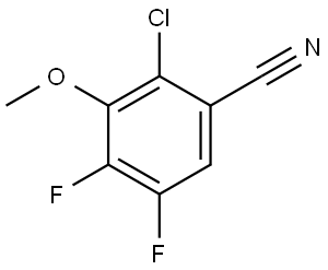 2-Chloro-4,5-difluoro-3-methoxybenzonitrile Structure