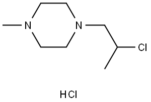 1-(2-chloropropyl)-4-methylpiperazine hydrochloride Structure