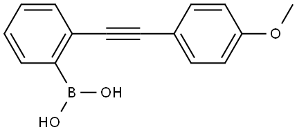 B-[2-[2-(4-Methoxyphenyl)ethynyl]phenyl]boronic acid Structure