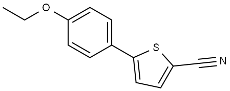 5-(4-Ethoxyphenyl)-2-thiophenecarbonitrile Structure