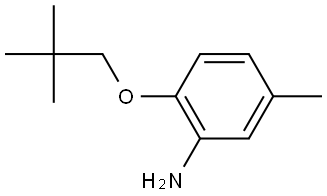 2-(2,2-Dimethylpropoxy)-5-methylbenzenamine Structure