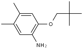 2-(2,2-Dimethylpropoxy)-4,5-dimethylbenzenamine 구조식 이미지