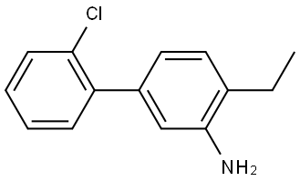 2'-chloro-4-ethyl-[1,1'-biphenyl]-3-amine Structure