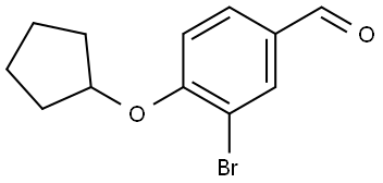 3-Bromo-4-(cyclopentyloxy)benzaldehyde Structure