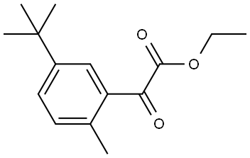 Ethyl 5-(1,1-dimethylethyl)-2-methyl-α-oxobenzeneacetate Structure