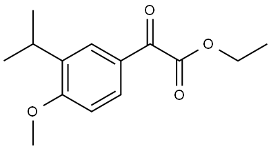 Ethyl 4-methoxy-3-(1-methylethyl)-α-oxobenzeneacetate Structure