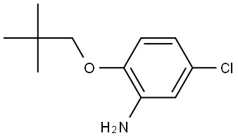 5-Chloro-2-(2,2-dimethylpropoxy)benzenamine Structure