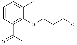 1-[2-(3-Chloropropoxy)-3-methylphenyl]ethanone Structure