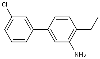 3'-chloro-4-ethyl-[1,1'-biphenyl]-3-amine Structure