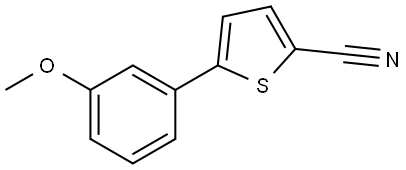 5-(3-Methoxyphenyl)-2-thiophenecarbonitrile Structure