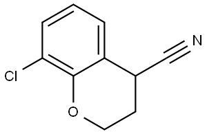 8-chlorochroman-4-carbonitrile Structure